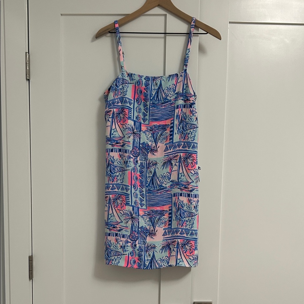 Lilly Pulitzer Pink and Blue Mini Dress/Skort